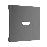 W1196004/ Электроустановочные изделия - Накладка для розетки HDMI (графит рифленый)