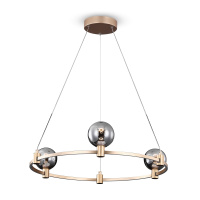 Подвесной светильник LED Urban, 3x LED 12W, 3000K, Золото, Серый (Freya, FR4005PL-03G)