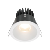 Встраиваемый светильник Downlight Zoom, LED 12W, 3000K, Белый (Maytoni Technical, DL034-2-L12W)