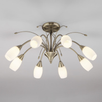Потолочная люстра со стеклянными плафонами 30280/8 античная бронза (Eurosvet, a043221)