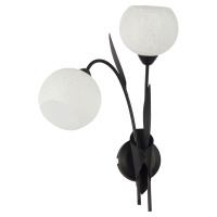 Бра Bagheria, 2xE14, Коричневый и Белый (Lussole, LSF-6291-02)